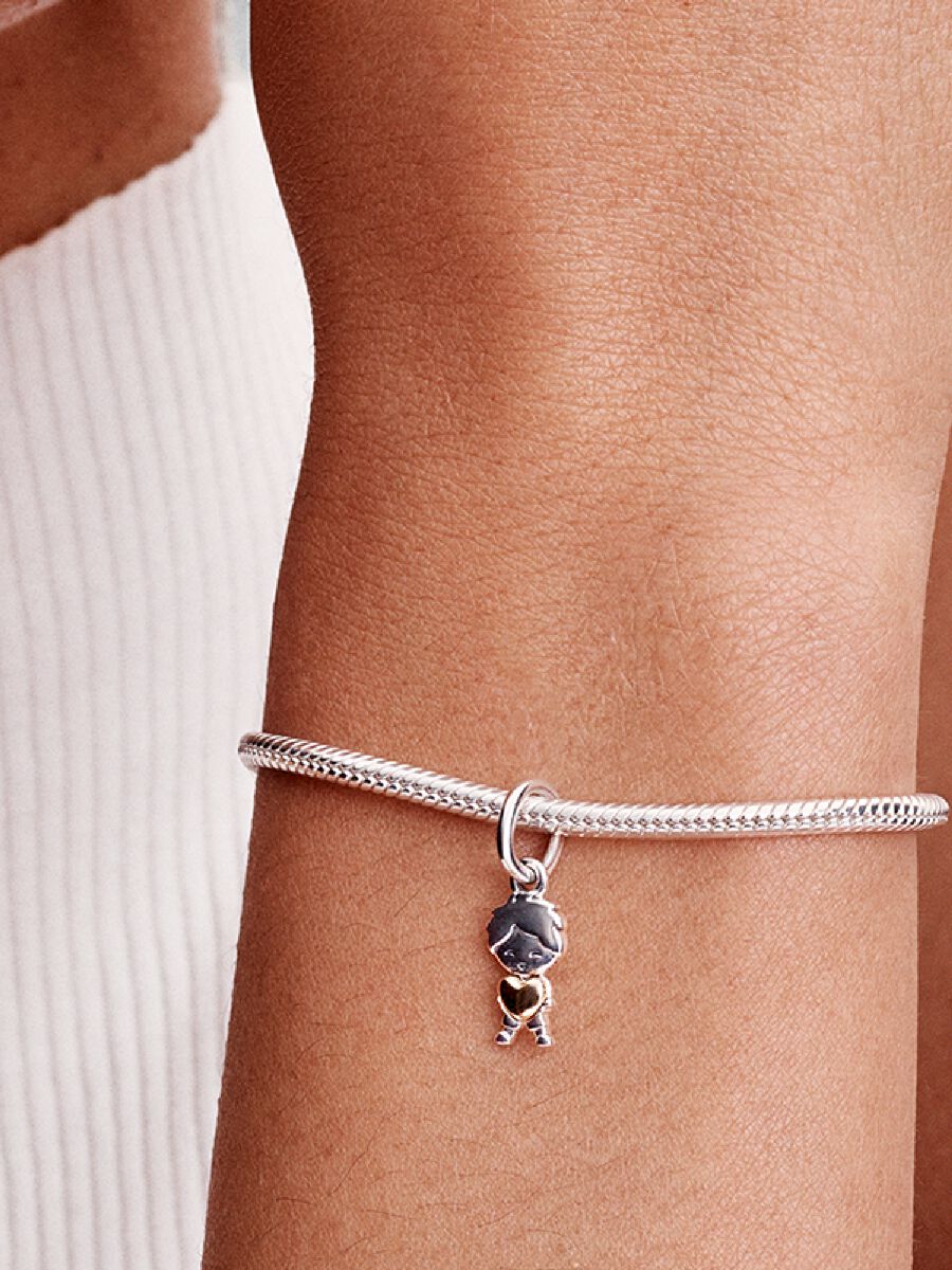 Charm-pendentif Garçon heureux
