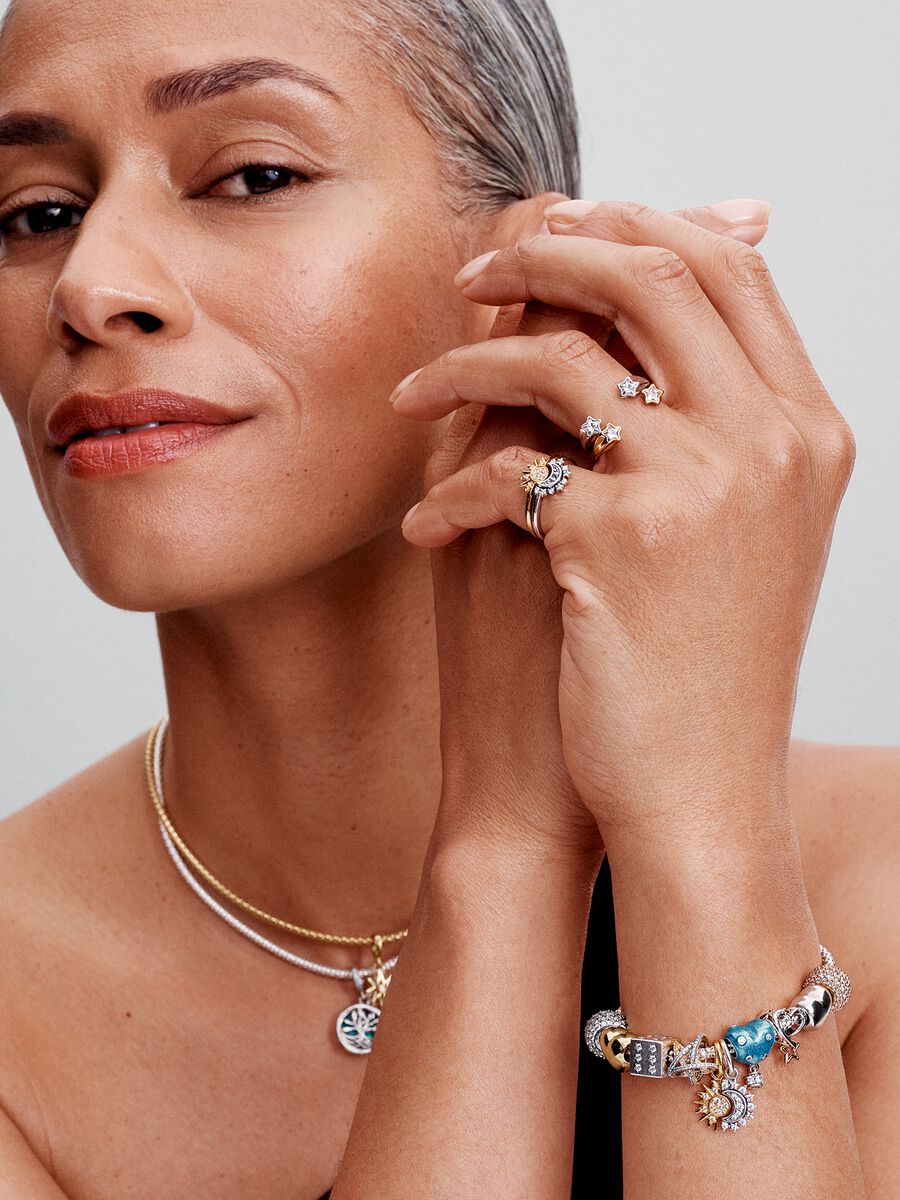 Bague ouverte Étoiles filantes