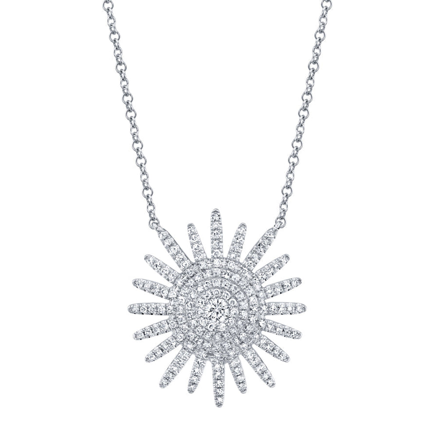 Diamond starburst necklace