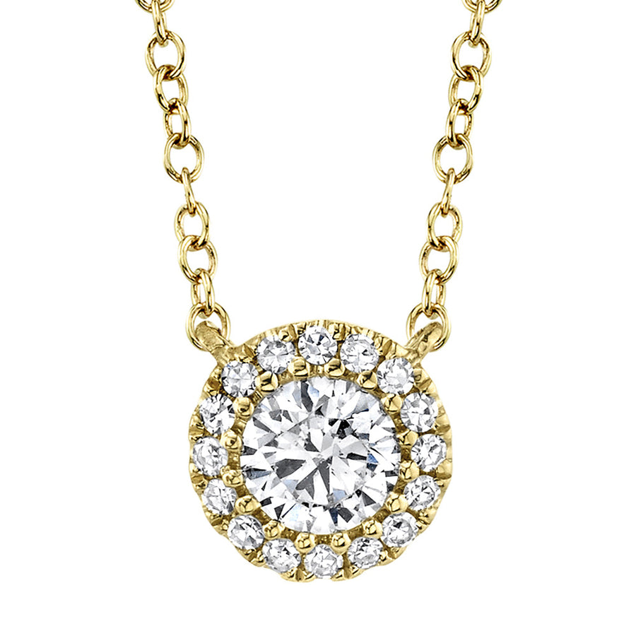 0.20ct-ctr(round) 0.05ct-side diamond necklace