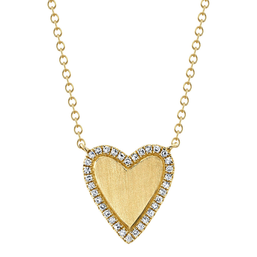 Diamond heart necklace
