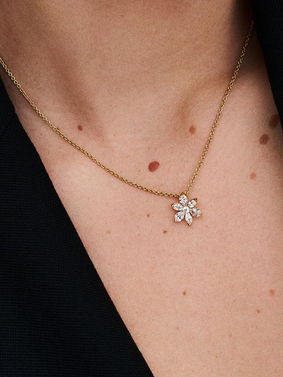 Collier à pendentif Herbier scintillant