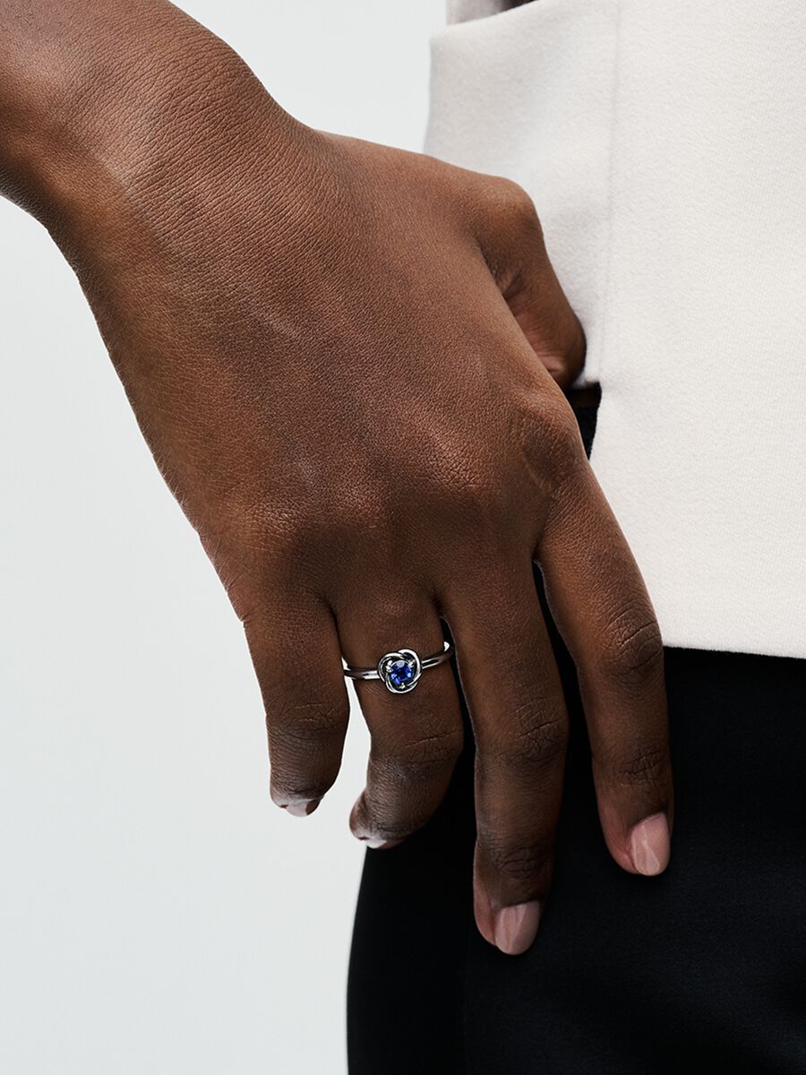 Septembre Bague Cercle éternel en bleu princesse