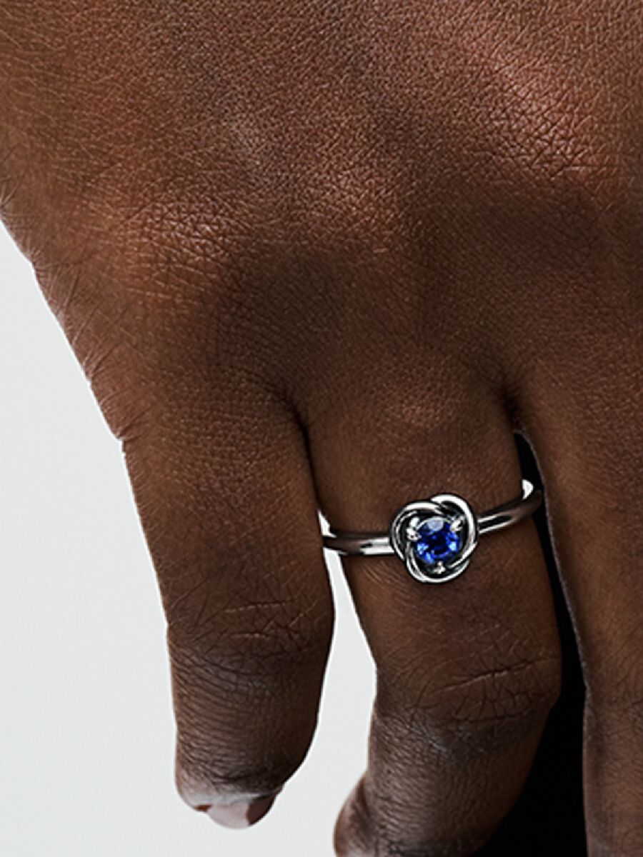 Septembre Bague Cercle éternel en bleu princesse