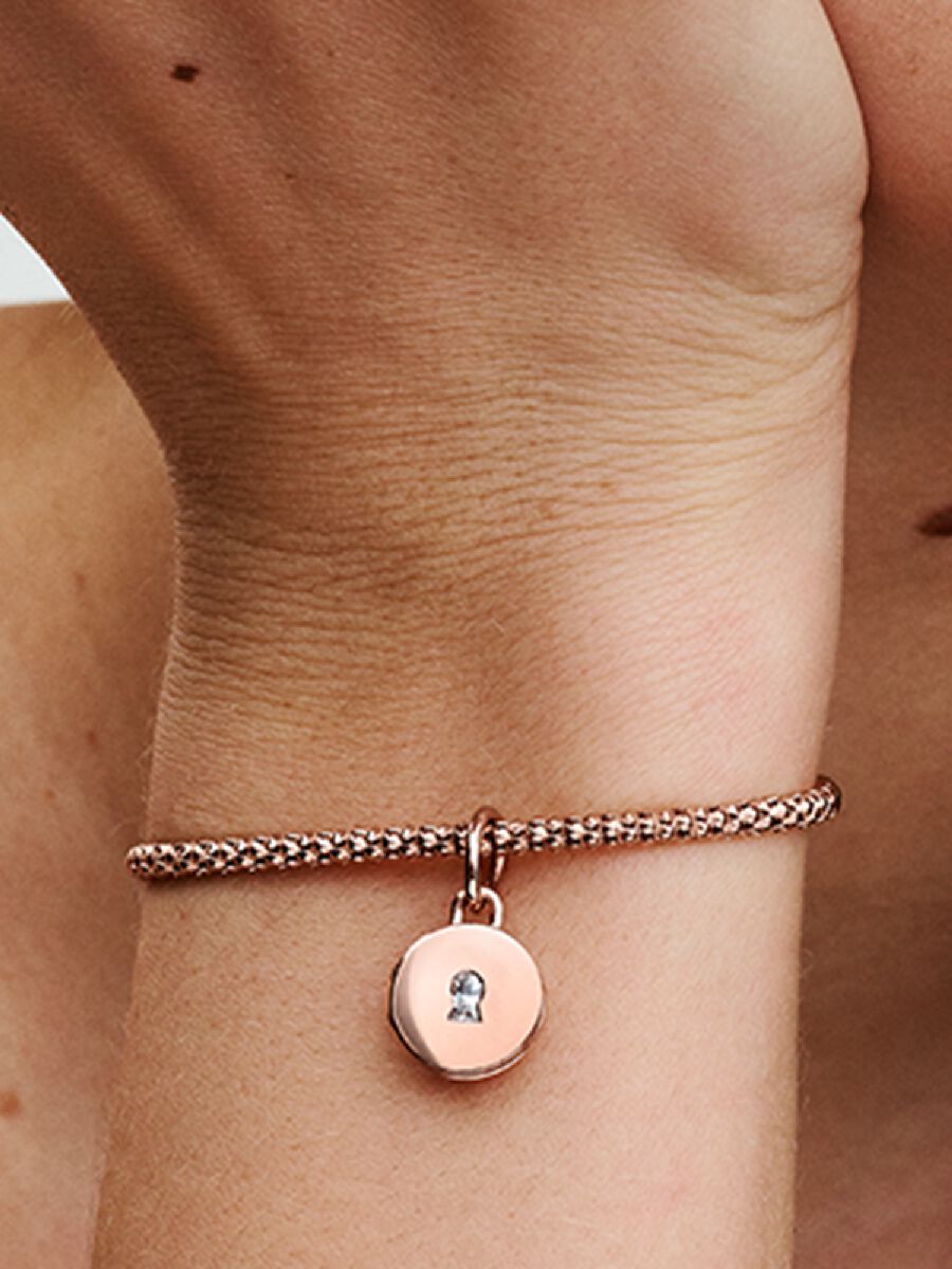 Charm-pendentif avec Médaillon d’amour ouvrant à graver