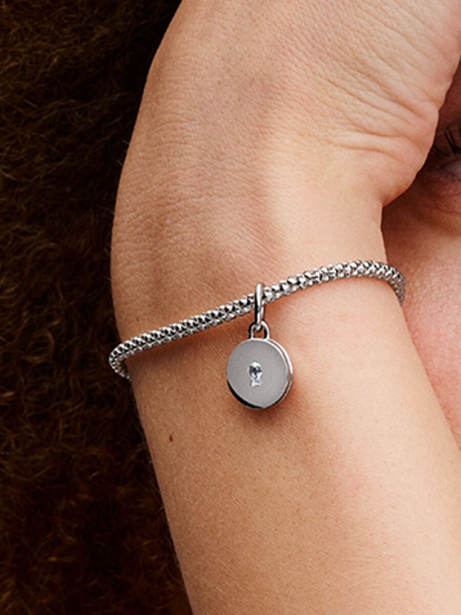 Charm-pendentif avec Médaillon d’amour ouvrant à graver