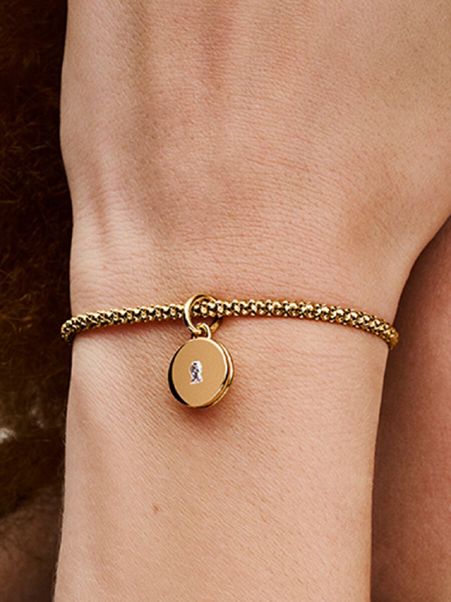Charm-pendentif avec Médaillon d’amour ouvrant à graver
