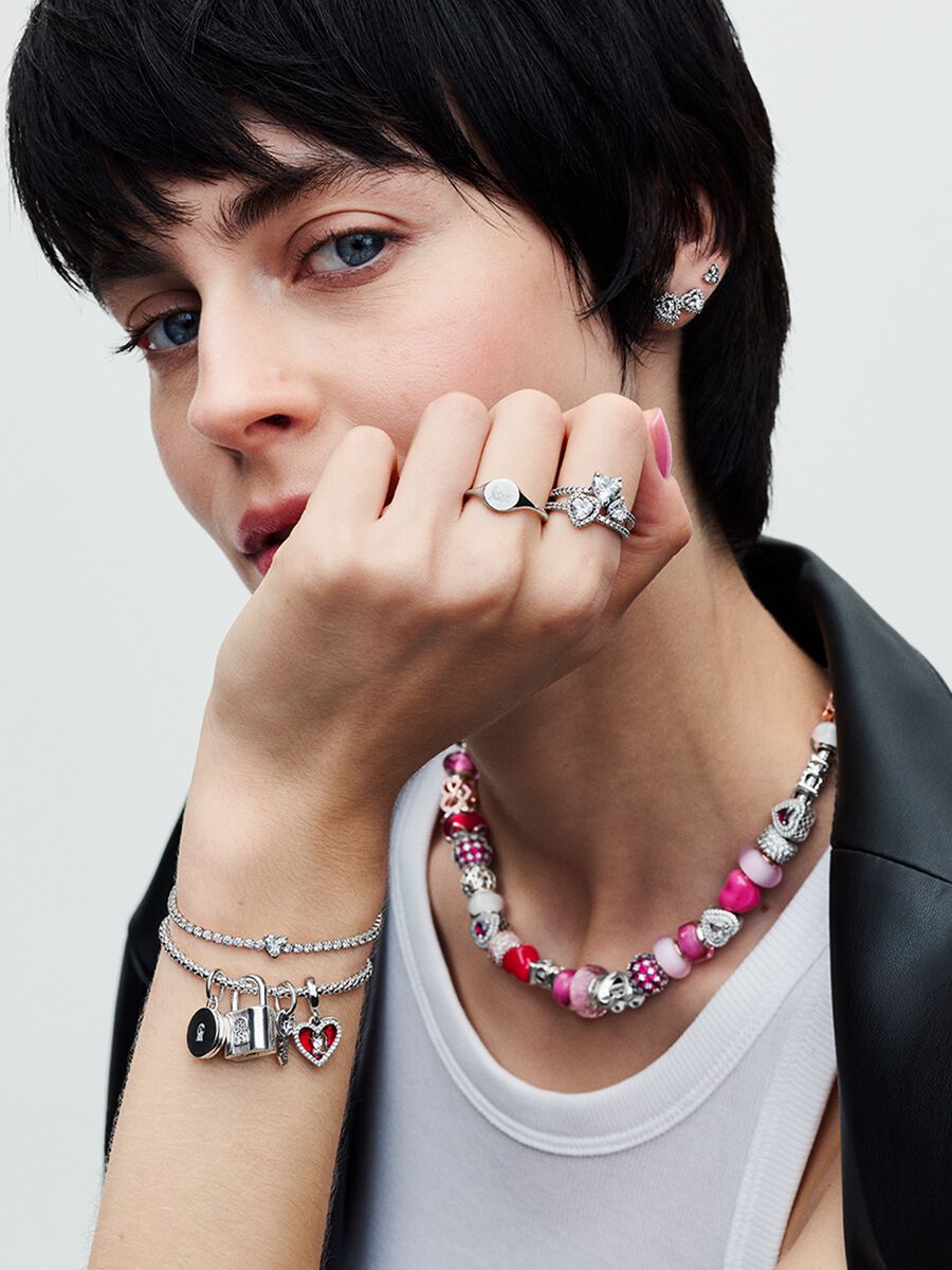Charm-pendentif Cadenas et clé