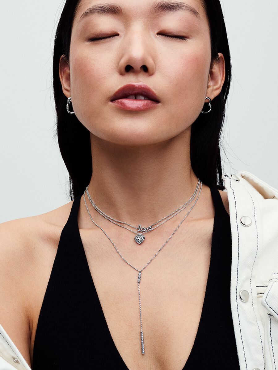 Collier scintillant Amour manuscrit