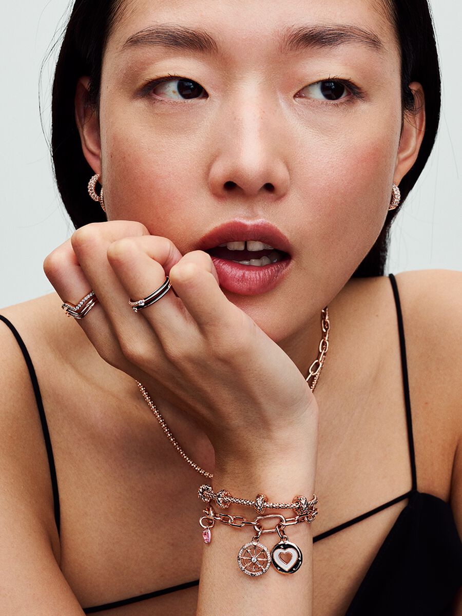 Bracelet à chaîne cloutée Pandora Moments