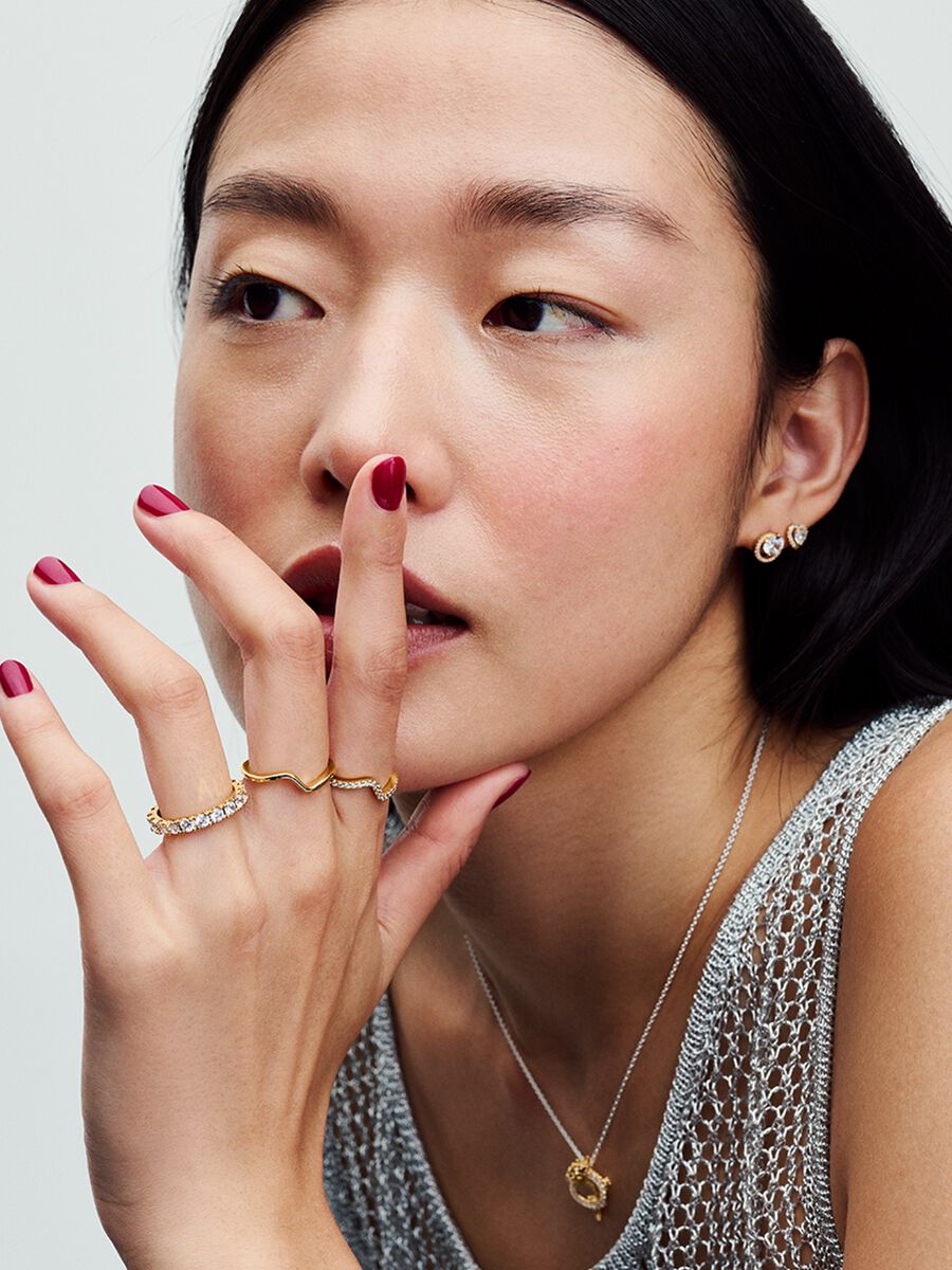 Bague polie Vague