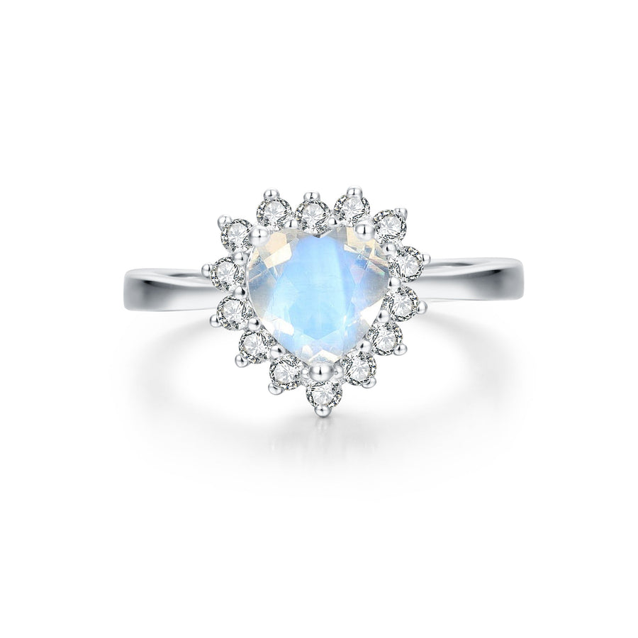 Bague Pierre de lune argent Valentine