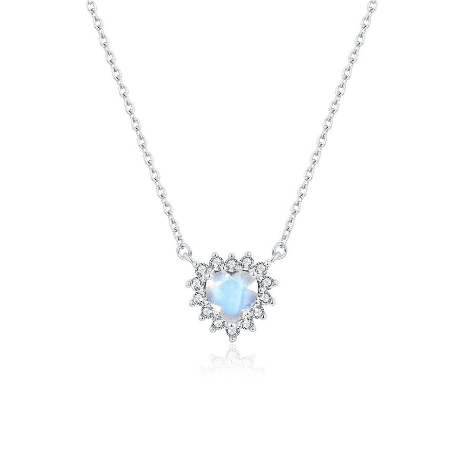 Collier Pierre de lune argent Valentine