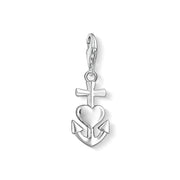 Pendentif Charm croix, cœur, ancre