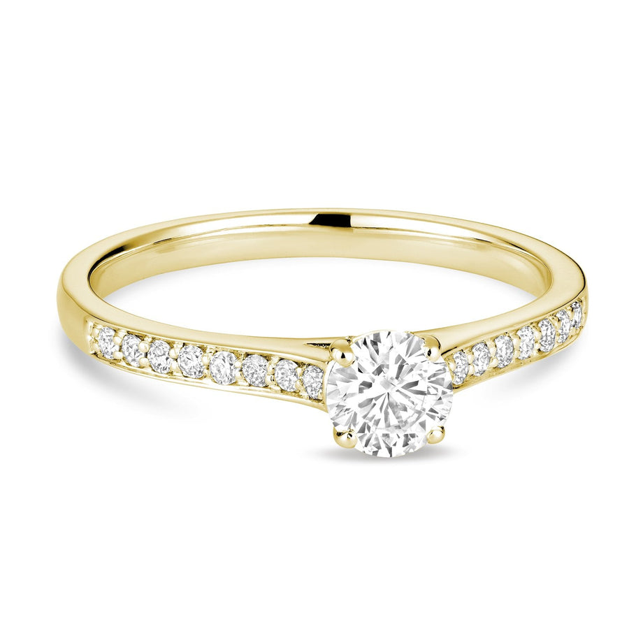 Solitaire Channel Diamond Engagement Ring