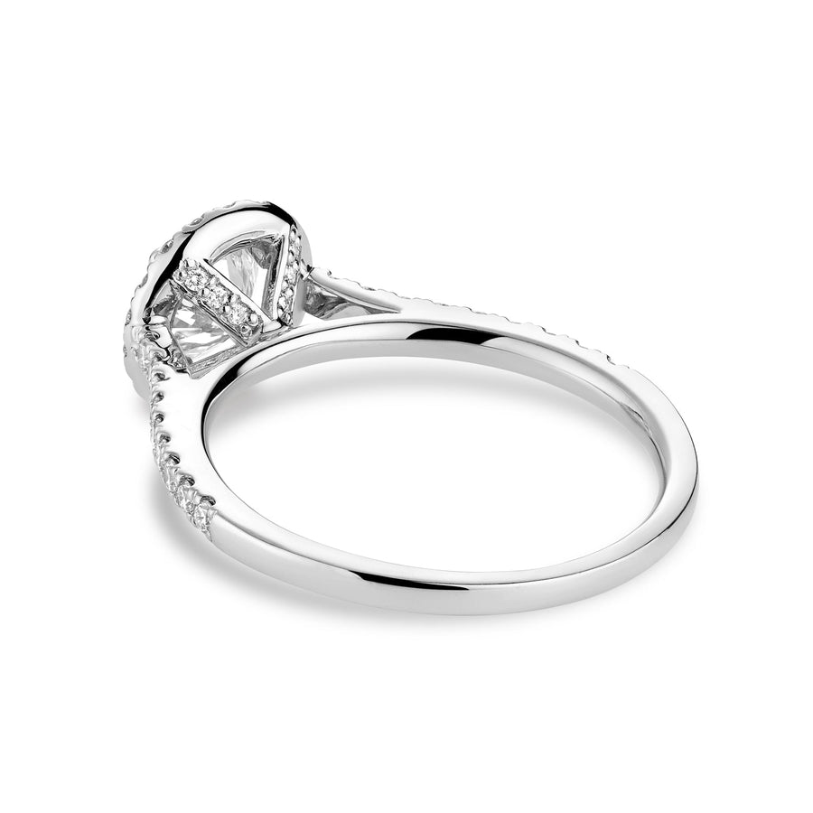 Round Halo Diamond Engagement Ring