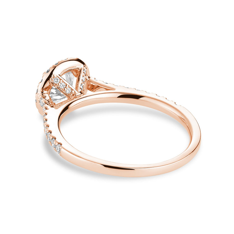 Round Halo Diamond Engagement Ring