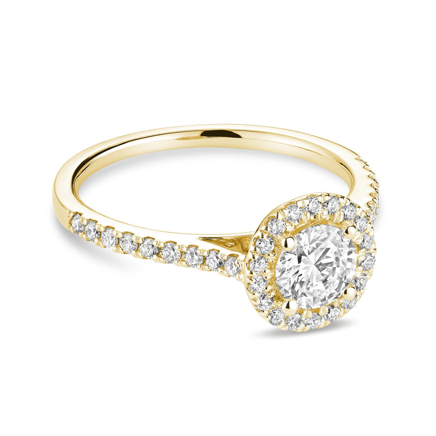 Round Halo Diamond Engagement Ring