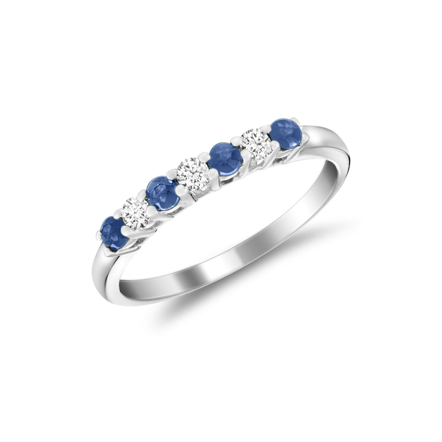 BLUE SAPPHIRE & DIAMOND RING