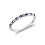 BLUE SAPPHIRE & DIAMOND RING