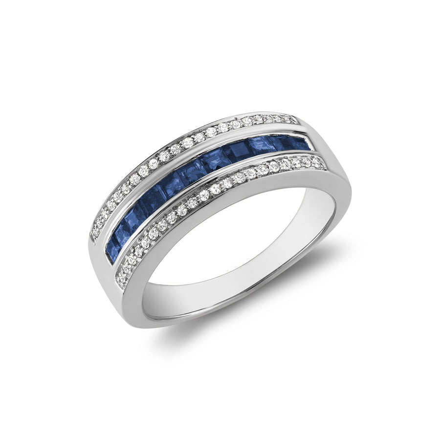Precious Stone & Diamond Ring