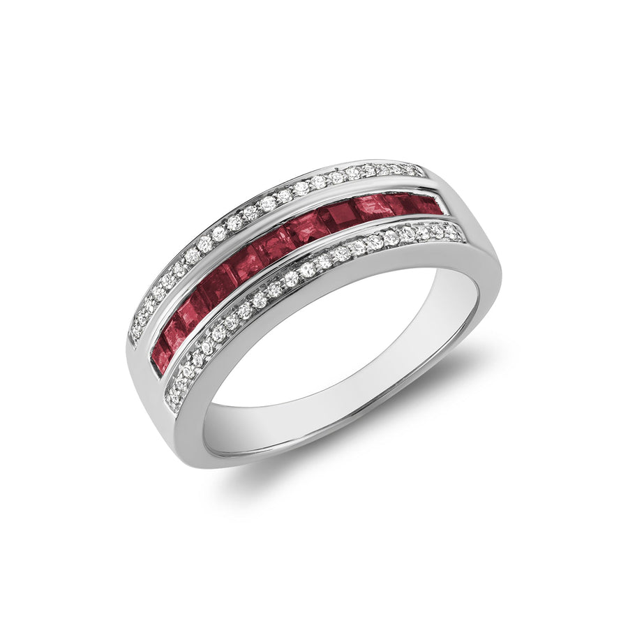 Precious Stone & Diamond Ring