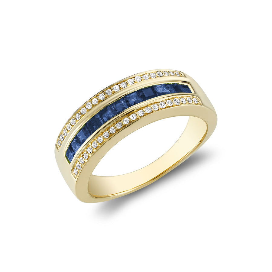 Precious Stone & Diamond Ring