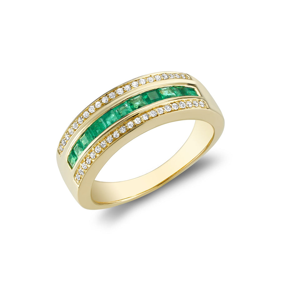 Precious Stone & Diamond Ring
