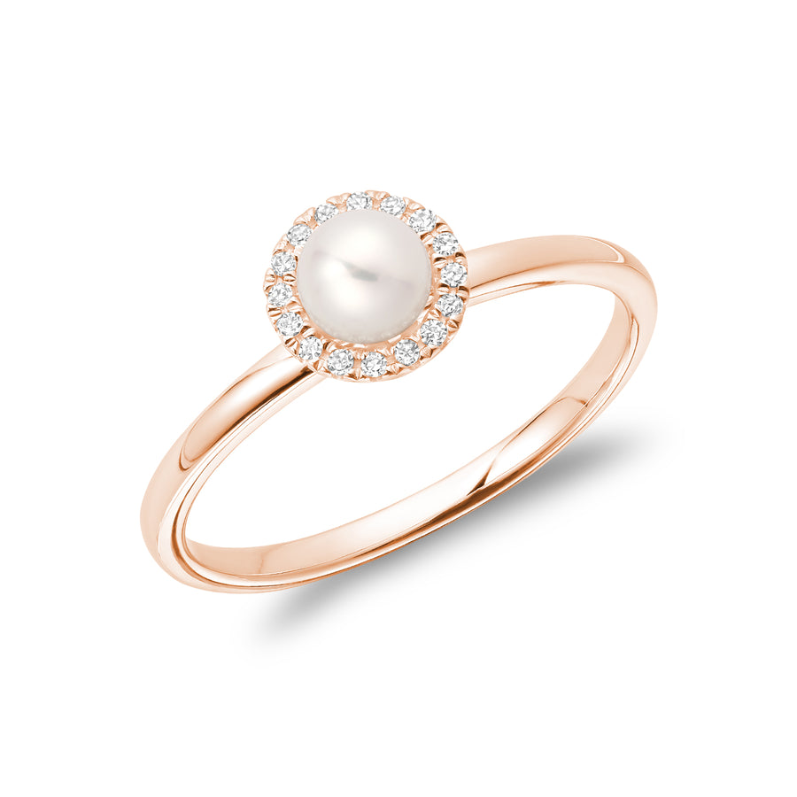 PEARL&DIA RING - BAGUE DIA&PERLE