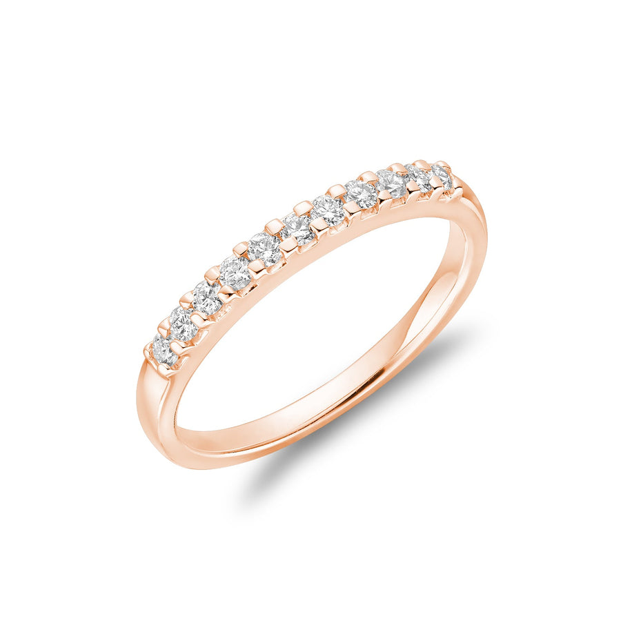 Pave Semi Eternity Diamond Band