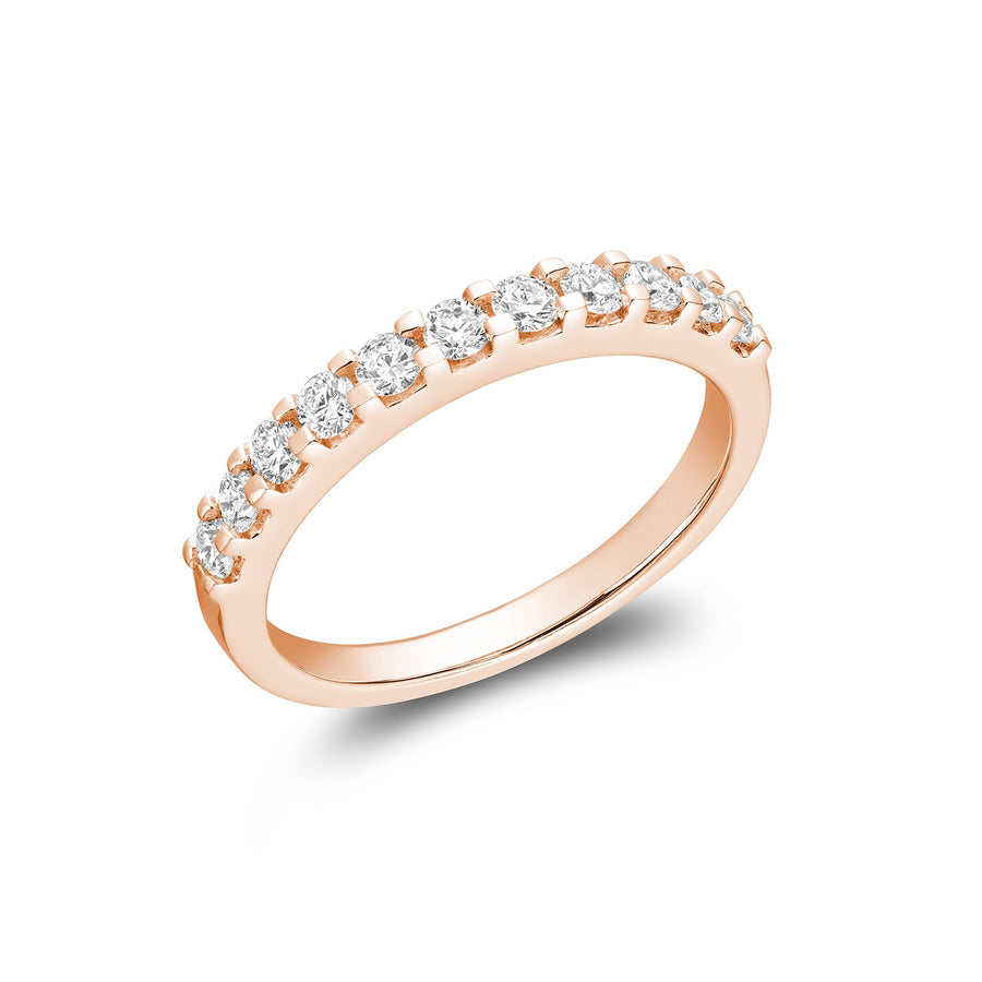 Pave Semi Eternity Diamond Band