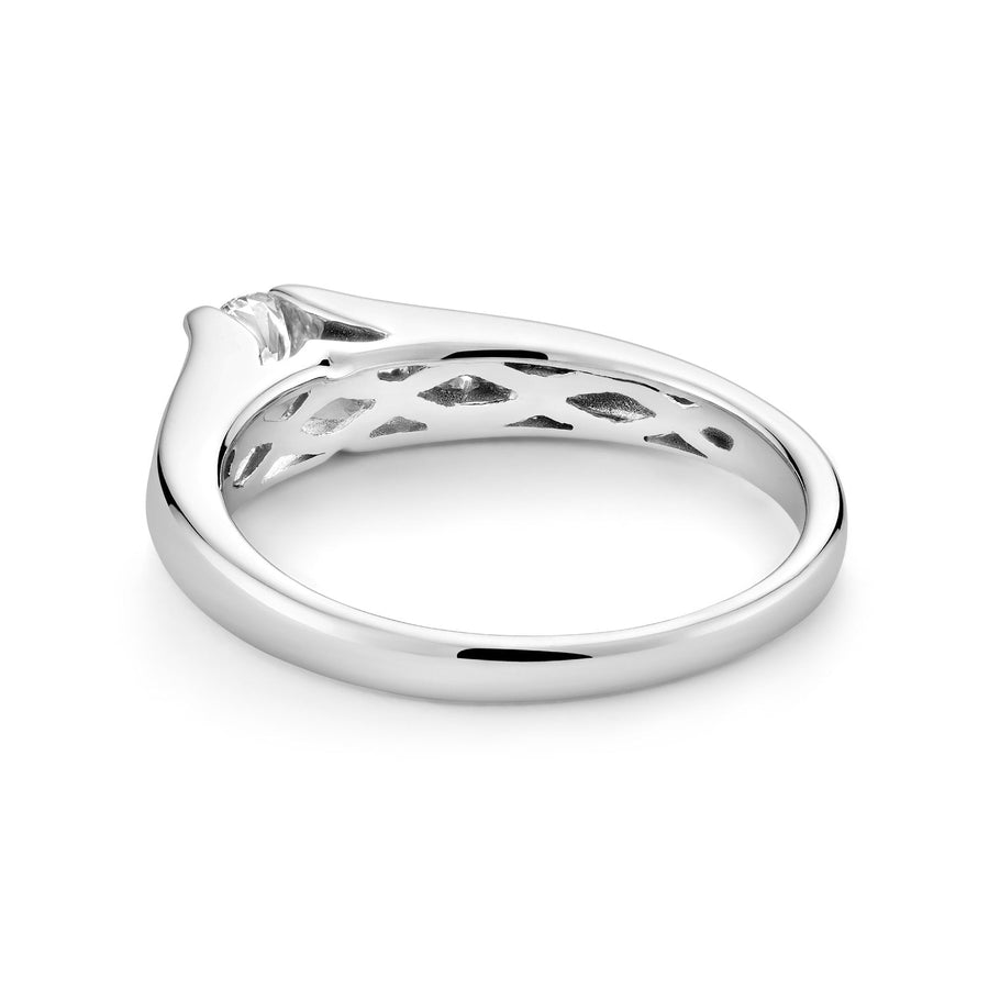Solitaire Channel Set Diamond Engagement Ring