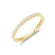 DIA RING -(stackable)- BAGUE EN DIAMAMT