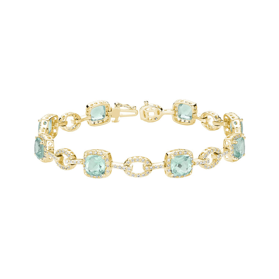Semi Precious Stone & Diamond Bracelet