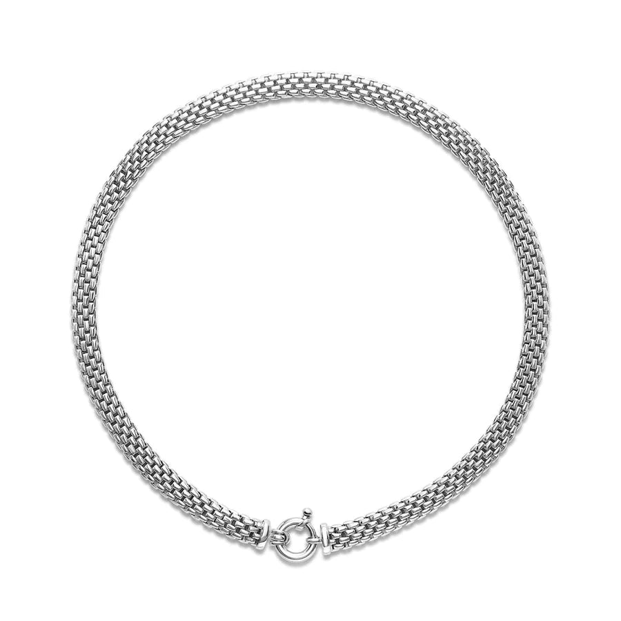 Collier à maillons souples entrelacés