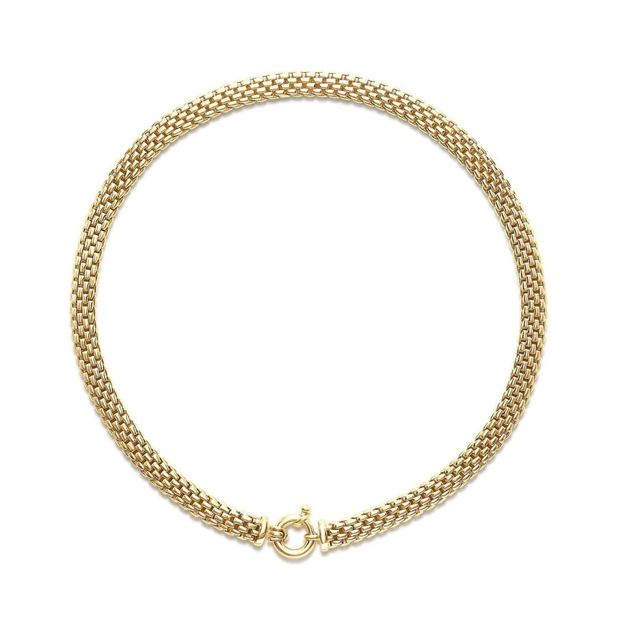 Collier à maillons souples entrelacés