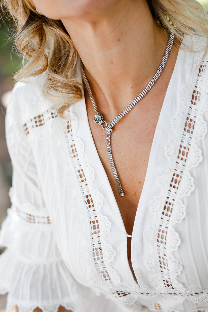 Collier Panthère en Y