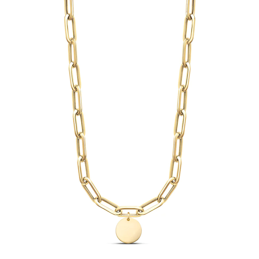 Collier lien tube trombone avec breloque