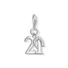 Pendentif Charm chiffre porte-bonheur 21