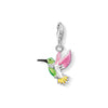 Pendentif Charm colibri multicolore