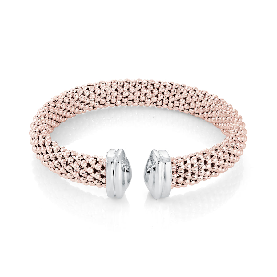 Bracelet rigide en maille large