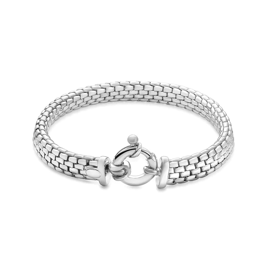 Bracelet à maillons entrelacés souples
