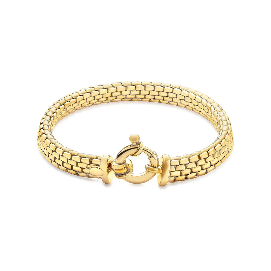 Bracelet à maillons entrelacés souples