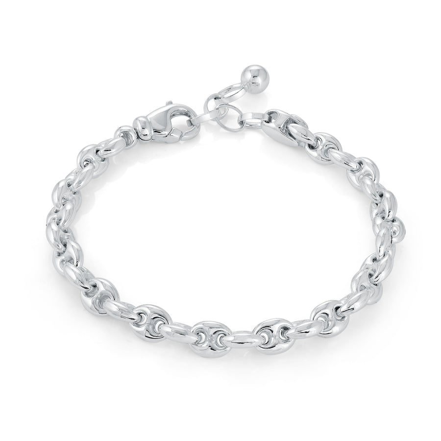 Bracelet en mailles grains de café