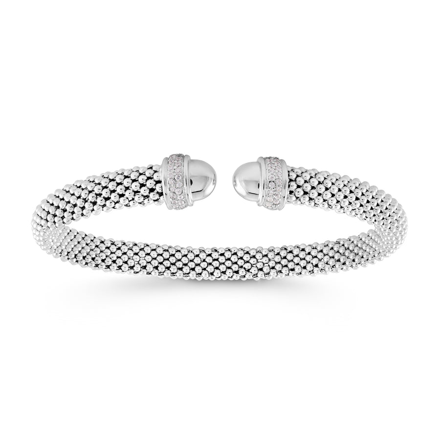 Bracelet rigide en maille à bouts scintillants