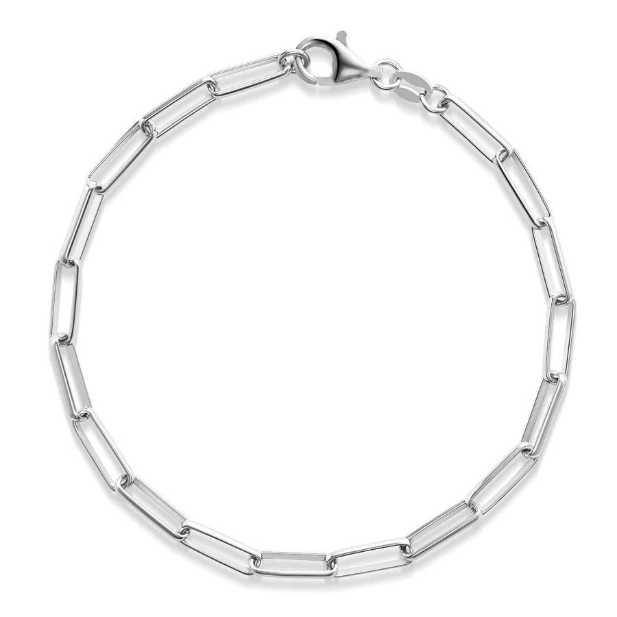 Bracelet à maillons fins trombone