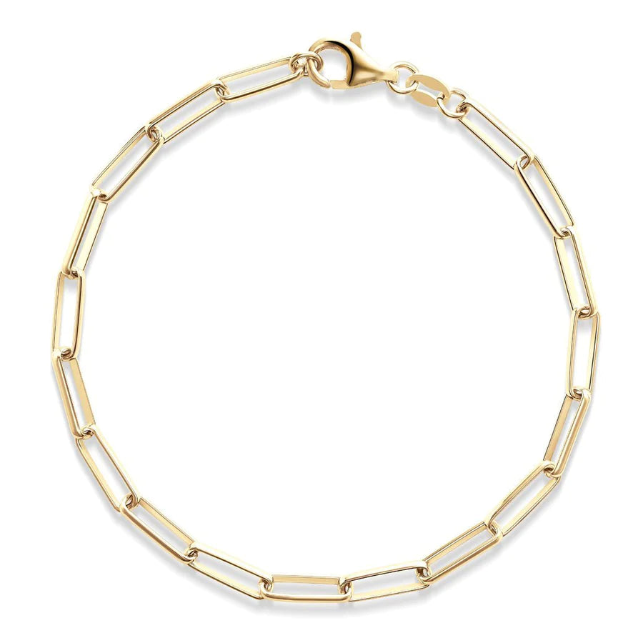 Bracelet à maillons fins trombone