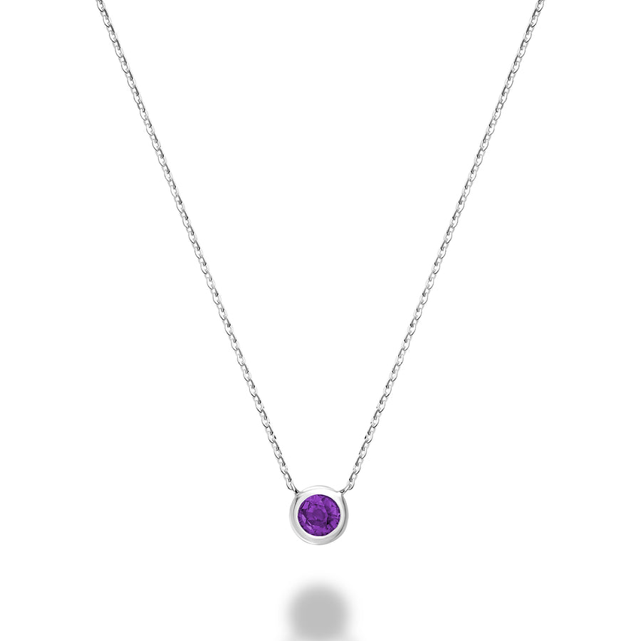 AMETHYST & DIAMOND NECKLACE