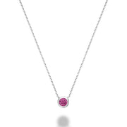 PINK TOPAZ NECKLACE - COLLIER PINK TOPAZ