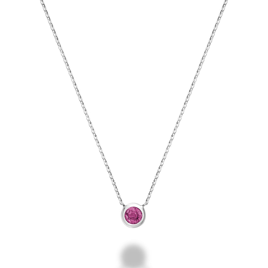 PINK TOPAZ NECKLACE - COLLIER PINK TOPAZ